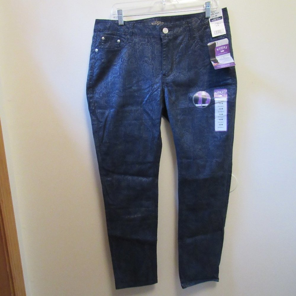 Riders by Lee Snake Print Skinny Jeans NWT